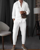 Conjunto Masculino com Blusa de Manga Longa e Calça