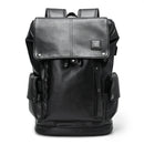 Mochila de Couro PU com Carregamento USB