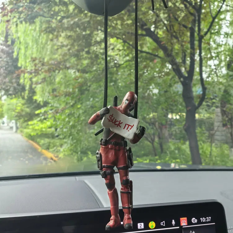 Figura Decorativa de Carro do Deadpool