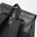 Mochila de Couro PU com Estampa de Letras