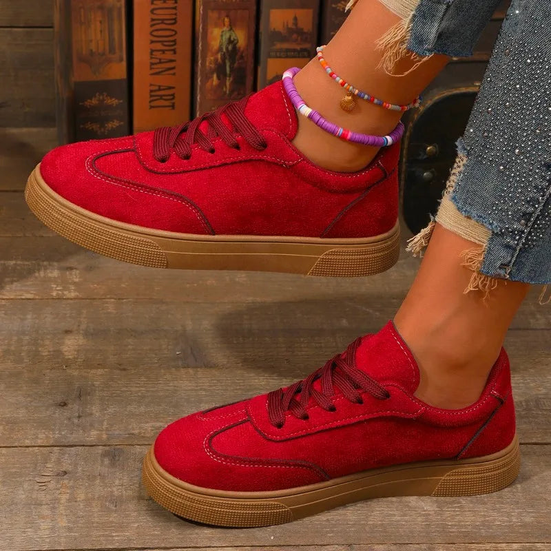 Tênis Feminino Vermelho Casual