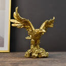 Escultura Decorativa de Águia em Ação