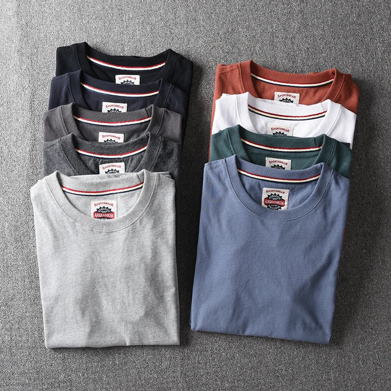 Camiseta Masculina Casual de Algodão