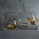 Escultura Decorativa com Linha Dourada