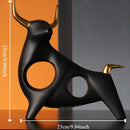 Estátua Decorativa de Touro em Resina