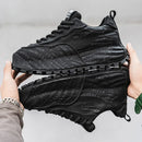 Tênis Casual Masculino com Detalhes em Patchwork