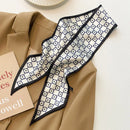 Lenço Feminino Estampado Preto e Branco