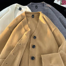 Cardigan Masculino de Tricô com Decote em V