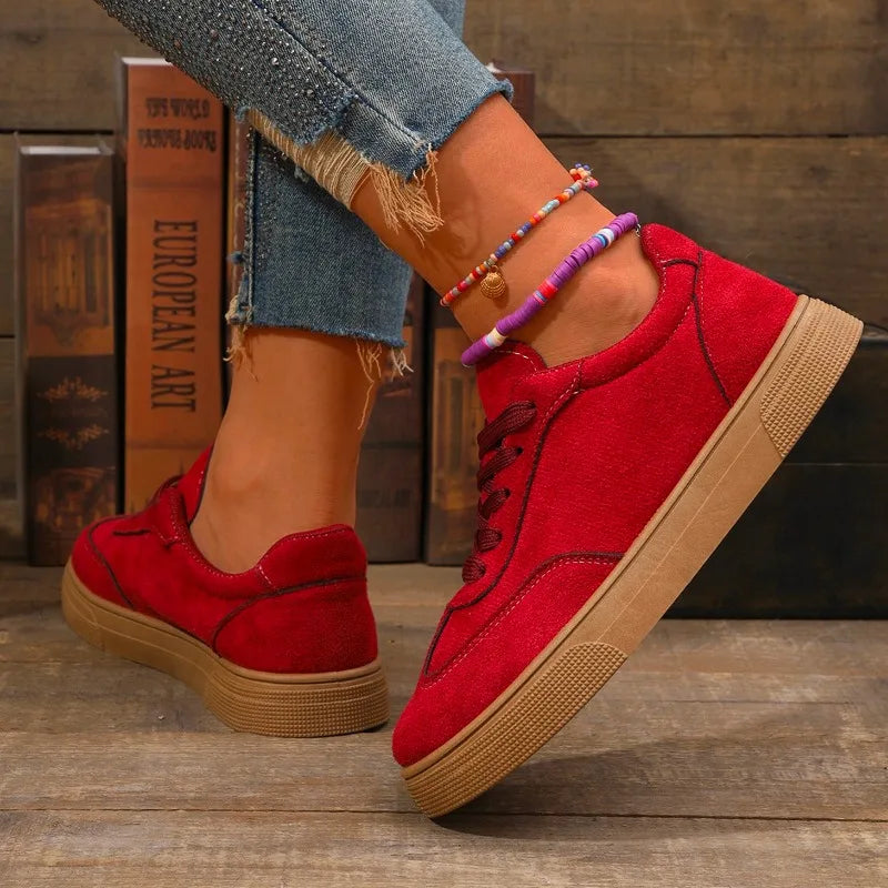 Tênis Feminino Vermelho Casual