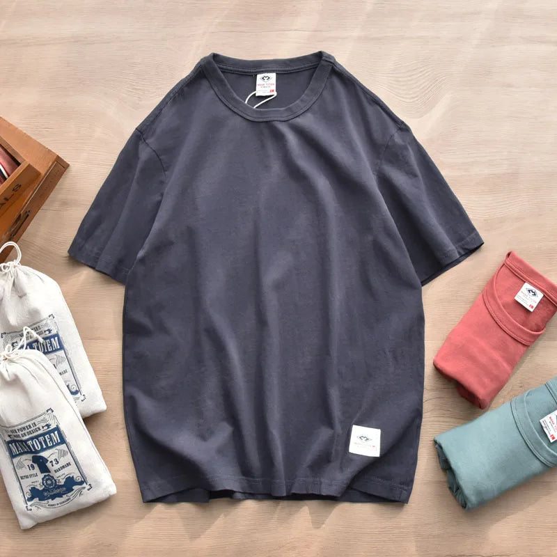 Camiseta Masculina Casual de Algodão