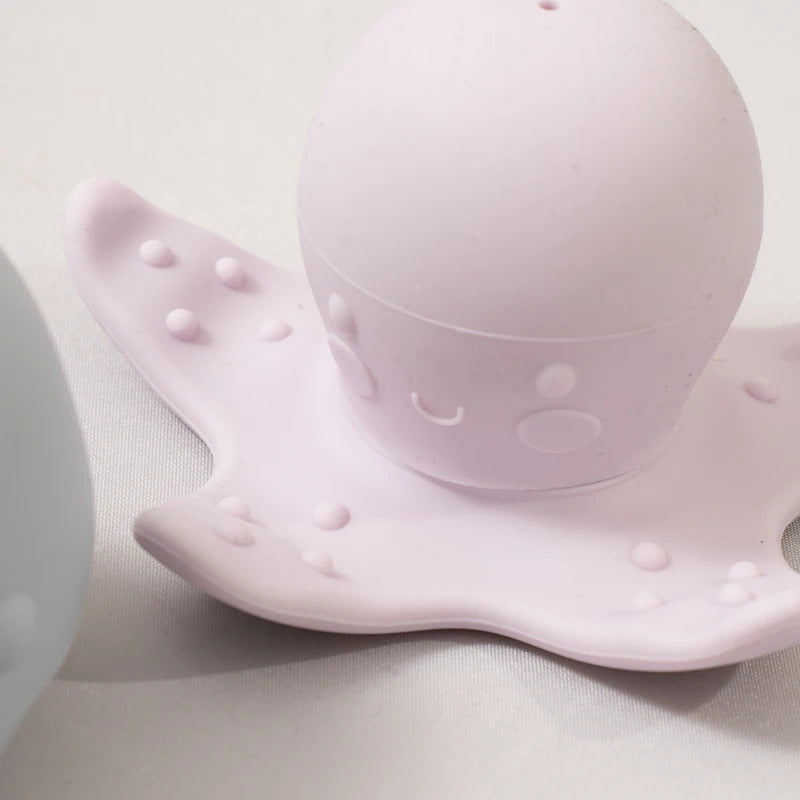 Brinquedos de Banho para Bebês - Polvo e Baleia de Silicone