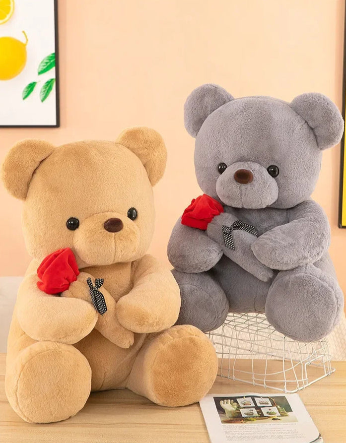 Urso de Pelúcia com uma Rosa