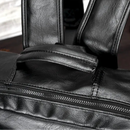 Mochila de Couro PU com Compartimentos Diversos