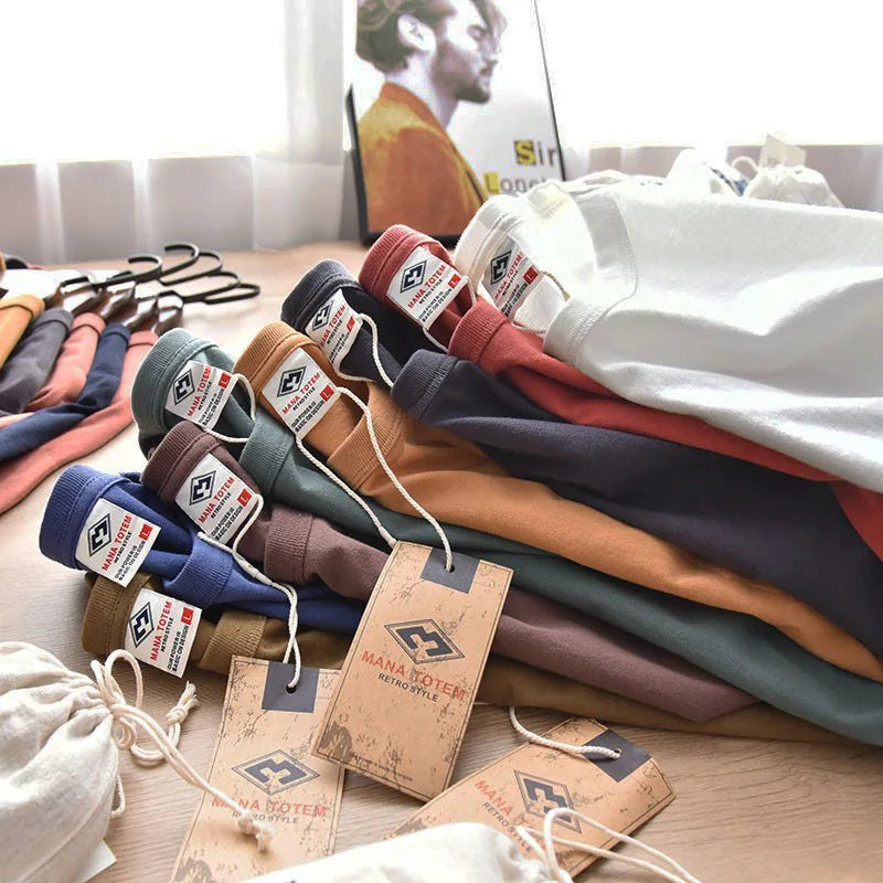 Camiseta Masculina Casual de Algodão