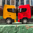 Caminhão de Brinquedo com Som, Luz e Movimento "Pull Back"