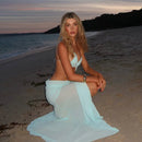 Vestido Longo com Decote Vazado