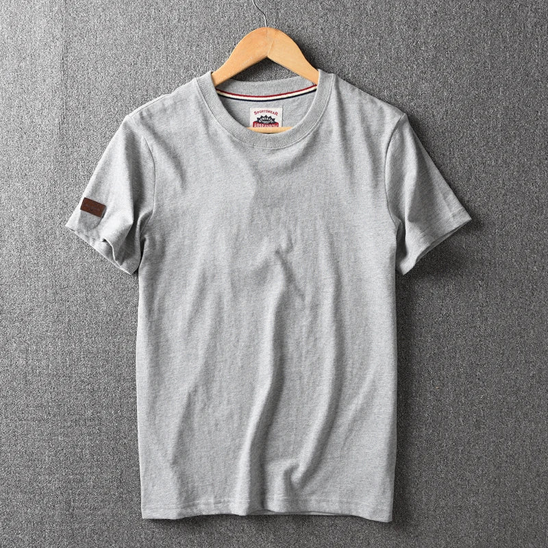 Camiseta Masculina Casual de Algodão