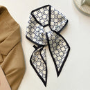 Lenço Feminino Estampado Preto e Branco