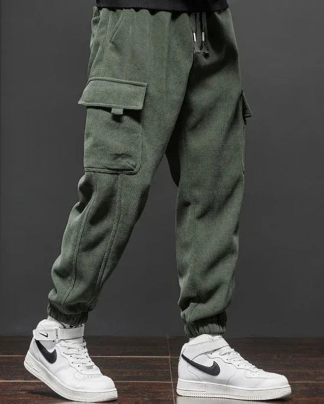 Calça Cargo Masculina com Bolsos Laterais