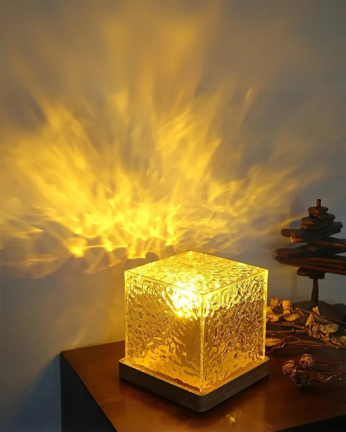 Luminária com Projetor de Ondas do Oceano